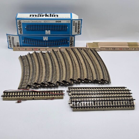 Märklin HO 5100 Curved & 5106 Straight Track Set - Picture 3 of 6